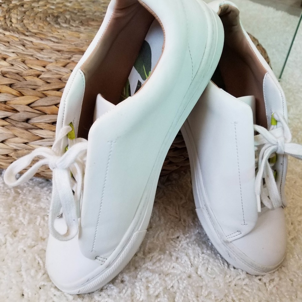 ZARA TRAFALUC MEN'S WHITE SNEAKERs